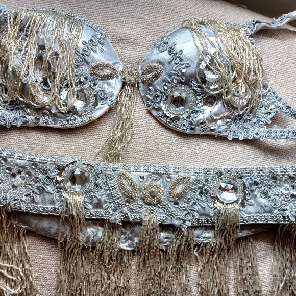 Handcrafted Belly Dance Costume Sets and Hip Scarves for Sale - Picture 7 of 15